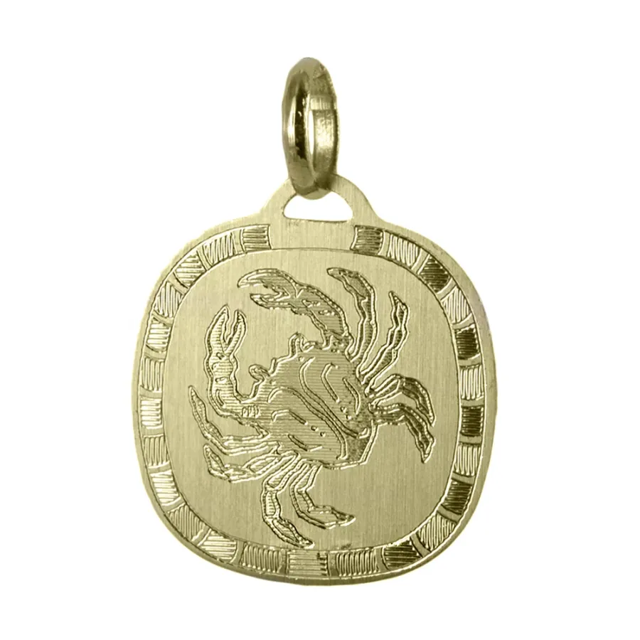 obrazek 3 Złota zawieszka z zodiakalnym rakiem