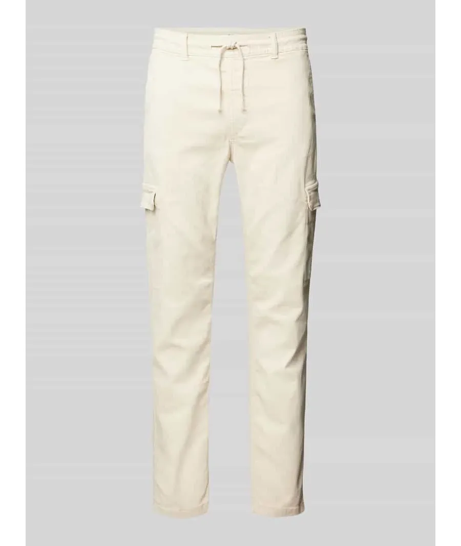 obrazek 1 Spodnie cargo o kroju slim fit ze sznurkiem model ‘Gymdigo’