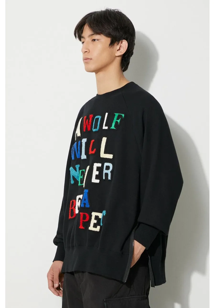 obrazek 1 Undercover bluza bawełniana Sweatshirt męska kolor czarny wzorzysta UC2C4811.2