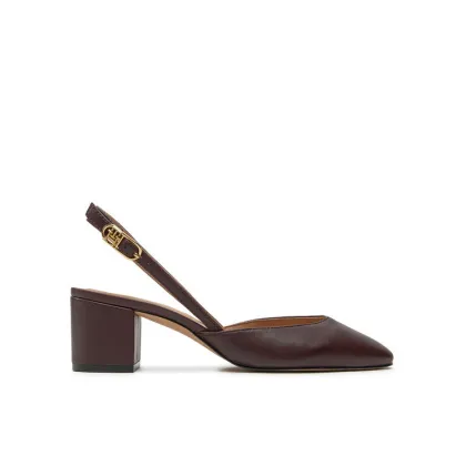 Zdjęcie Tommy Hilfiger Sandały Pump Slingback Smooth Leather FW0FW08621 Bordowy