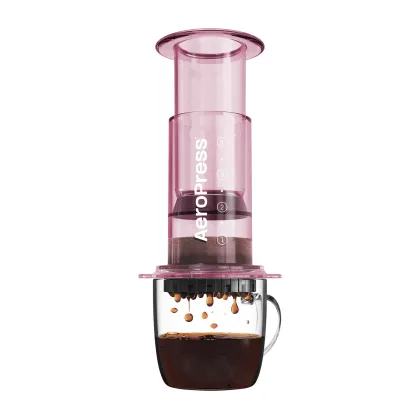 Zdjęcie AeroPress Clear Pink - Zaparzacz do kawy różowy AEROPRESS