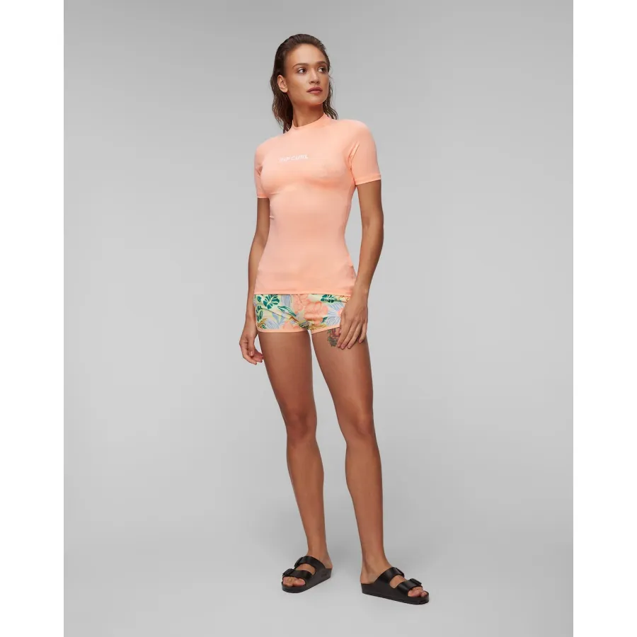 obrazek 1 Pomarańczowa Koszulka Do Pływania Damska Rip Curl Classic Surf Ss Upf Rashguard