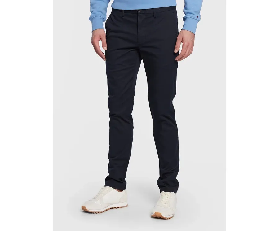 obrazek 1 Tommy Hilfiger Chinosy Core Bleecker MW0MW28883 Granatowy Slim Fit