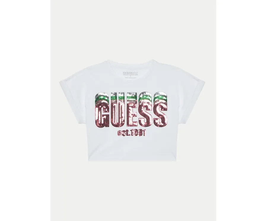 obrazek 1 Guess T-Shirt J5RI10 K8HM4 Biały Regular Fit