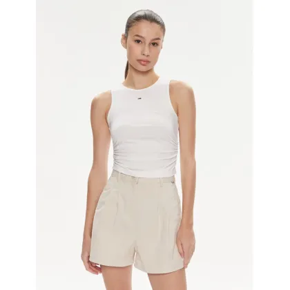 Zdjęcie Tommy Jeans Top DW0DW17893 Biały Slim Fit