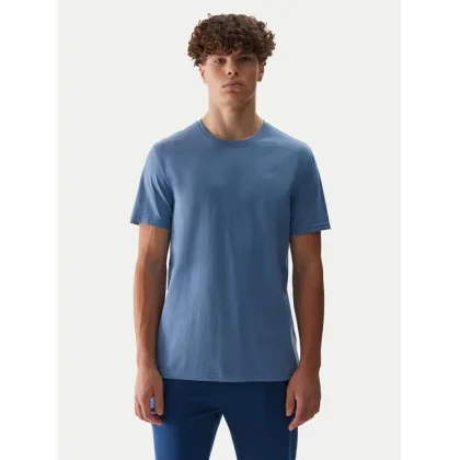 Zdjęcie 4F T-Shirt 4FWSS24TTSHM1154 Niebieski Regular Fit