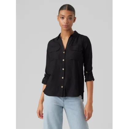 Zdjęcie Vero Moda Koszula Bumpy 10275283 Czarny Regular Fit