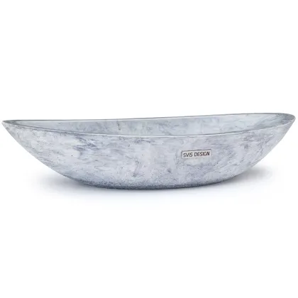 Zdjęcie Luksusowa umywalka 60 cm ORION BASIC – FUZZY, niebiesko-szary, lakier matowy