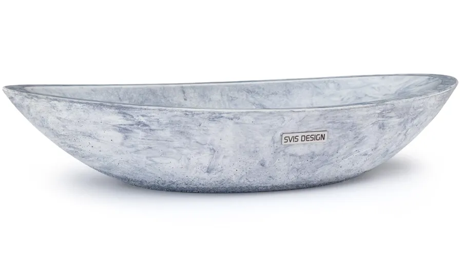 obrazek 1 Luksusowa umywalka 60 cm ORION BASIC – FUZZY, niebiesko-szary, lakier matowy