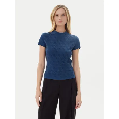 Zdjęcie Guess T-Shirt W4BI26 J1314 Granatowy Slim Fit