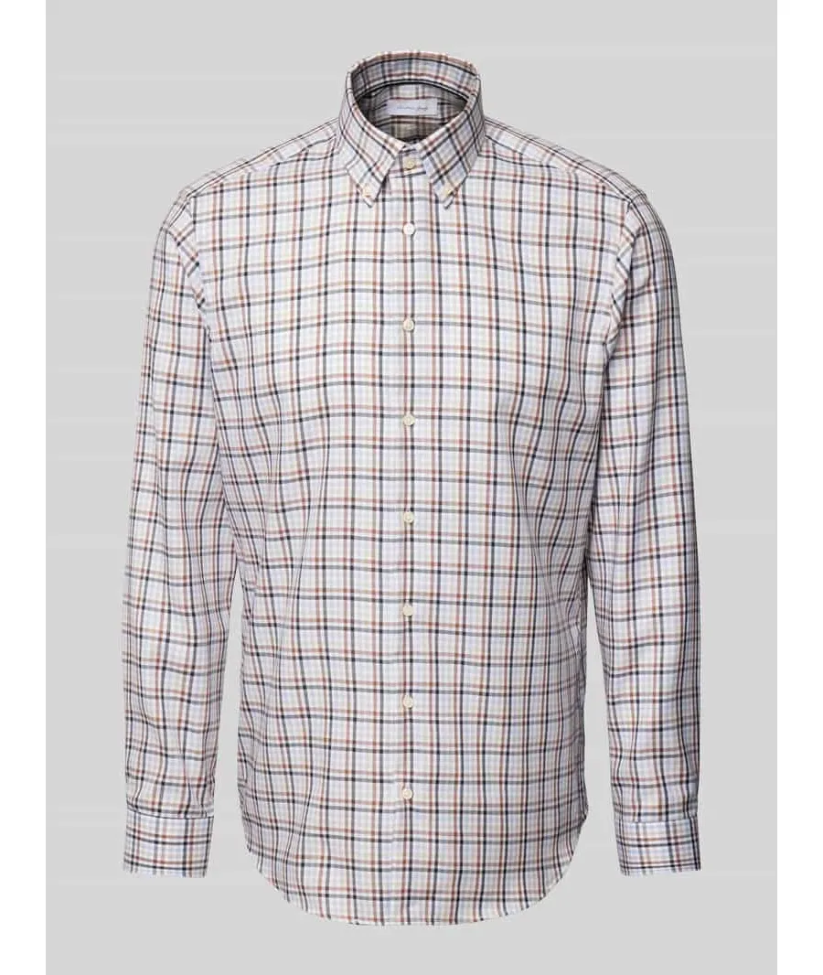 obrazek 1 Koszula biznesowa o kroju regular fit z listwą guzikową