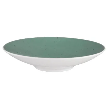 Zdjęcie Duża okrągła porcelanowa miska 28 cm w pięknym turkusowym kolorze - Seltmann Weiden