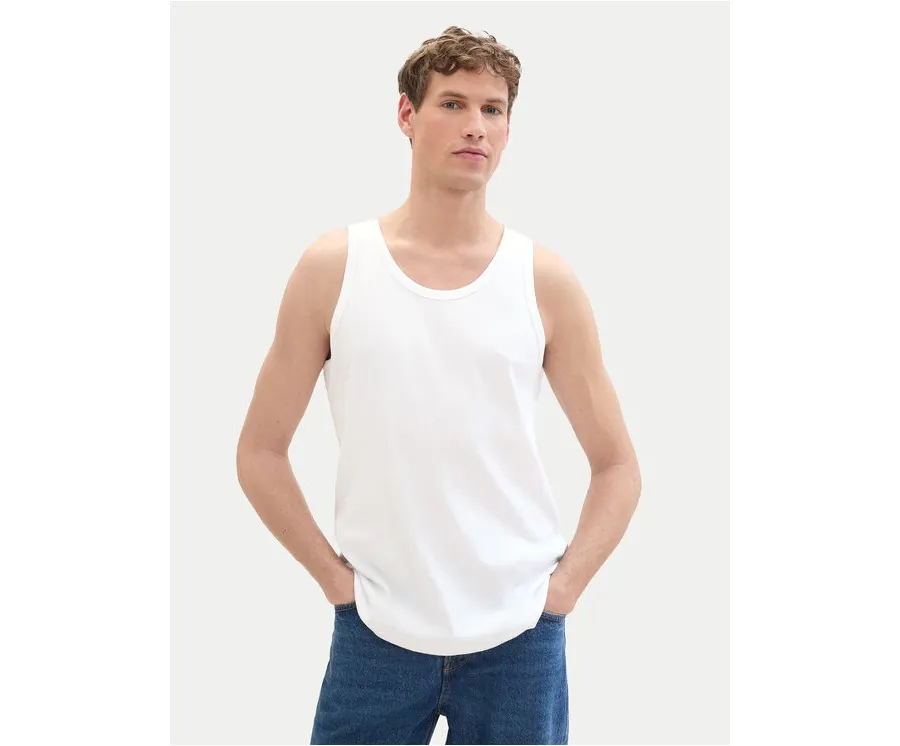 obrazek 1 Tom Tailor Denim Tank top 1042035 Biały Regular Fit