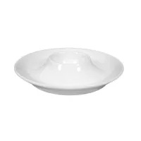 Picture 6 pieces - Stylish white porcelain egg plate - Seltmann Weiden
