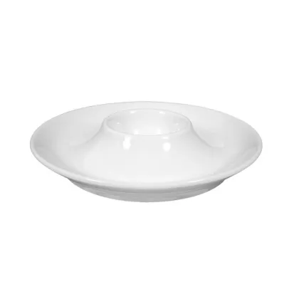 Zdjęcie 6 sztuk- Stylowy biały porcelanowy talerzyk na jajko - Seltmann Weiden