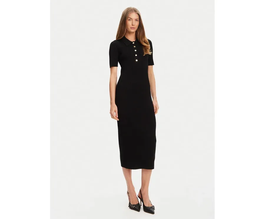 obrazek 1 MICHAEL Michael Kors Sukienka dzianinowa MT5832333D Czarny Slim Fit