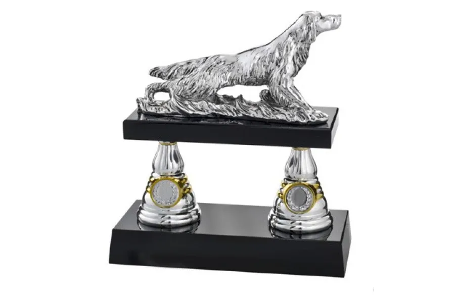 picture 1 Statuette with a dog for the hunter - Astra Argenti