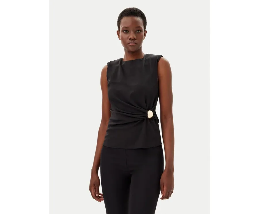 obrazek 1 Kontatto Bluzka YM1004C Czarny Regular Fit