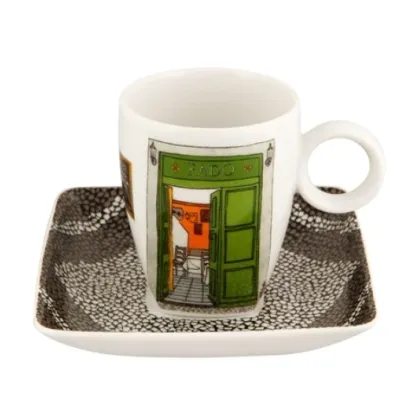 Zdjęcie Luksusowa porcelanowa filiżanka do kawy ze spodkiem - 4 sztuki - Vista Alegre