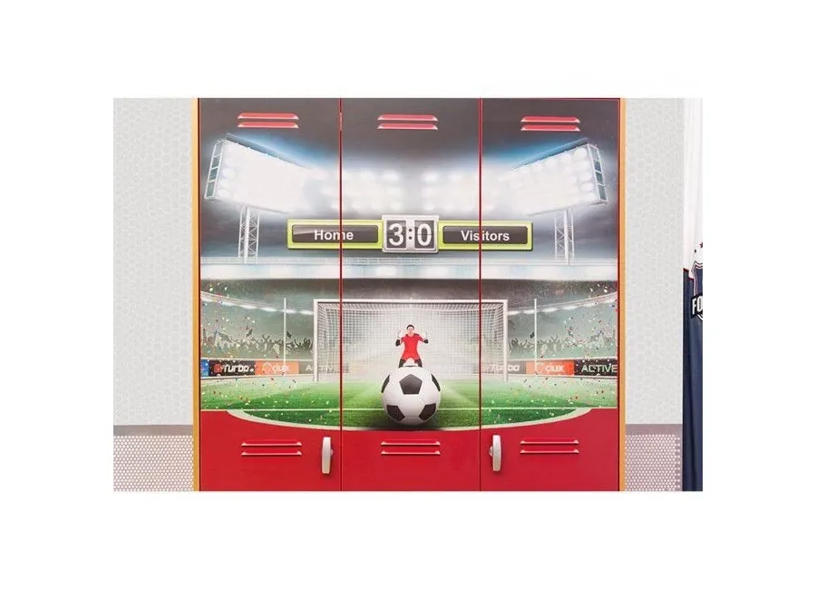 obrazek 3 Designerska dwu drzwiowa szafa do pokoju fana piłki nożnej - Cilek