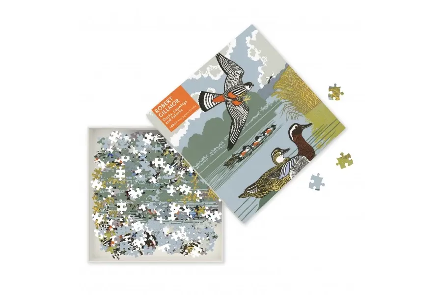 obrazek 2 Puzzle dla dorosłych Robert Gillmor: kaczki, sokoły i czajki - Flame Tree Publishing