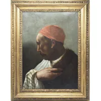 Zdjęcie Antyczny obraz na płótnie z XVIII wieku