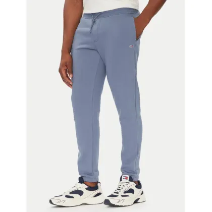 Zdjęcie Tommy Jeans Spodnie dresowe Flag DM0DM20473 Niebieski Slim Fit