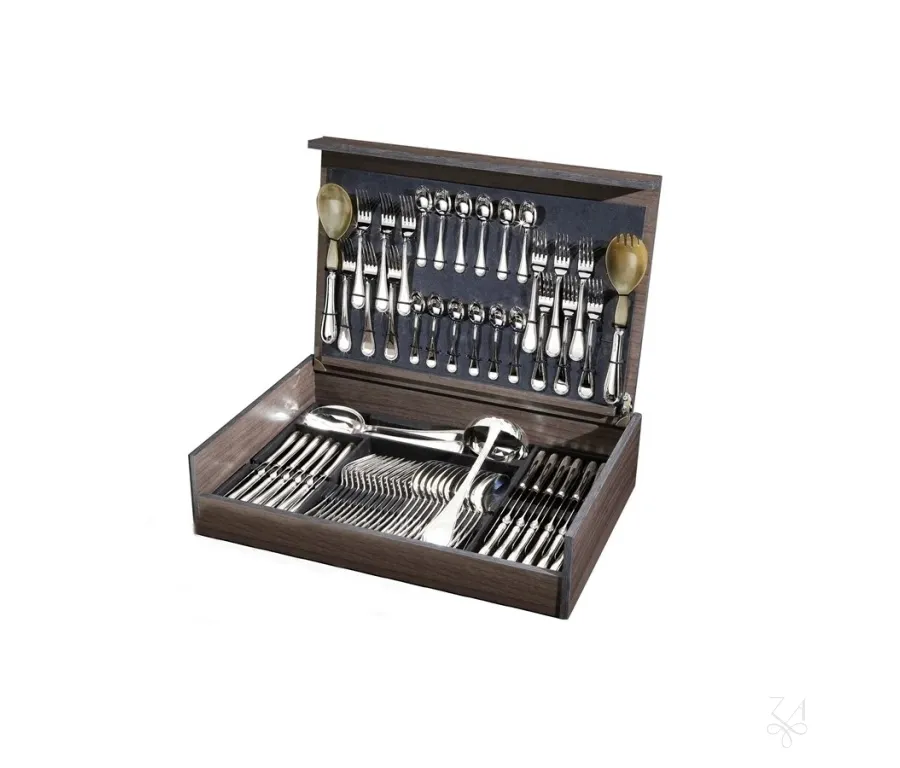 obrazek 5 100-elementowy elegancki komplet sztućców w skrzynce - Zaramella Argenti