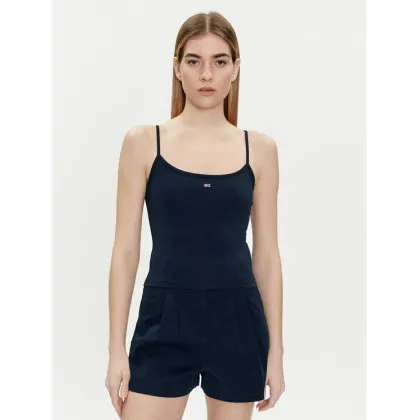 Zdjęcie Tommy Jeans Top Essential DW0DW17381 Granatowy Slim Fit