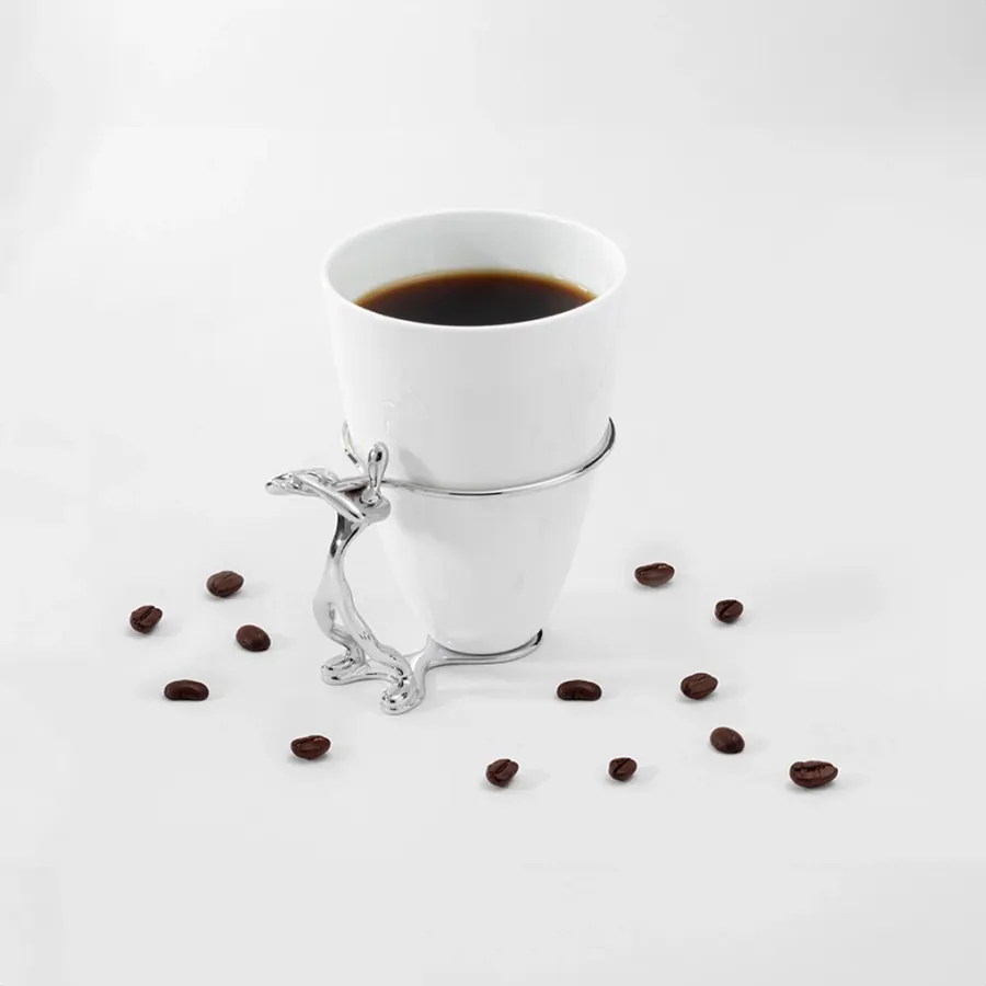 obrazek 3 Ceramiczny kubek ze srebrnym uchwytem