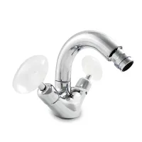Picture Single-hole bidet faucet, swivel spout with ceramic head - Officina Nicolazzi