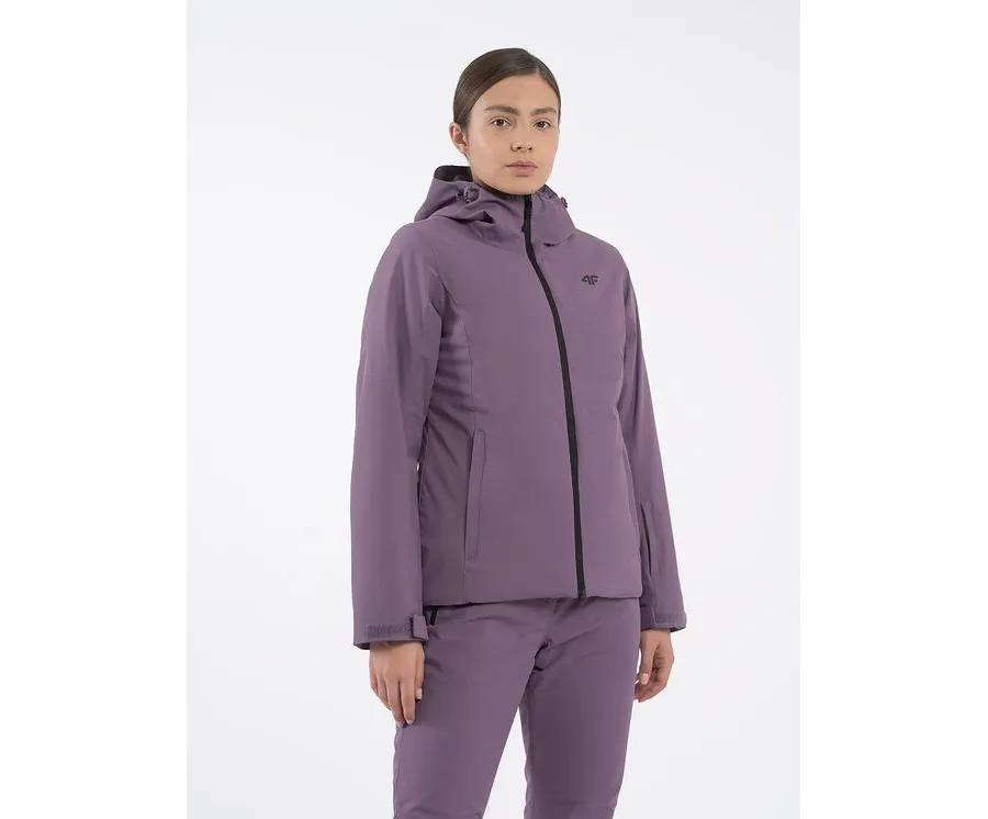 obrazek 1 4F Kurtka narciarska 4FAW23TJACF120 Fioletowy Regular Fit