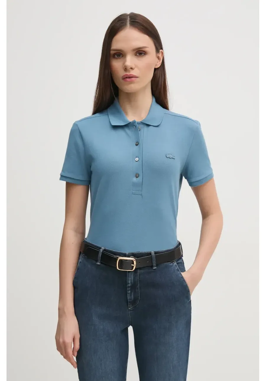 obrazek 1 Lacoste polo damski kolor niebieski PF5462