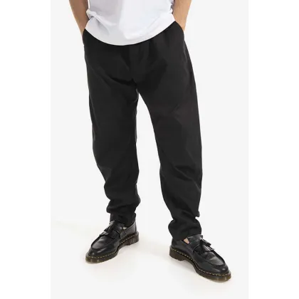 Zdjęcie Tom Wood spodnie bawełniane Purth Pant Rigato kolor czarny w fasonie chinos 22223.979-BLACK