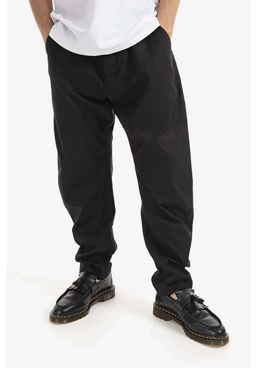 obrazek 1 Tom Wood spodnie bawełniane Purth Pant Rigato kolor czarny w fasonie chinos 22223.979-BLACK