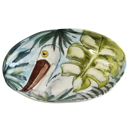 Zdjęcie Stylowa owalna misa hand made z ceramiki