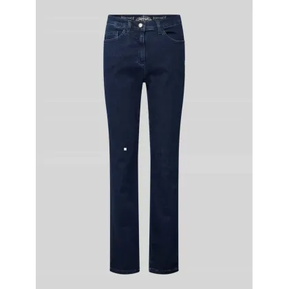 Zdjęcie Jeansy o kroju regular fit z 5 kieszeniami model ‘Lora’