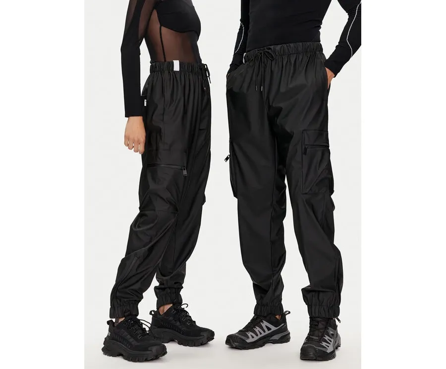 obrazek 1 Rains Spodnie przeciwdeszczowe Cargo Rain Pants Regular W3 18850 Czarny Regular Fit