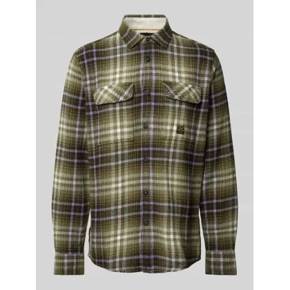 Zdjęcie Koszula casualowa o kroju regular fit z kieszeniami z patką na piersi