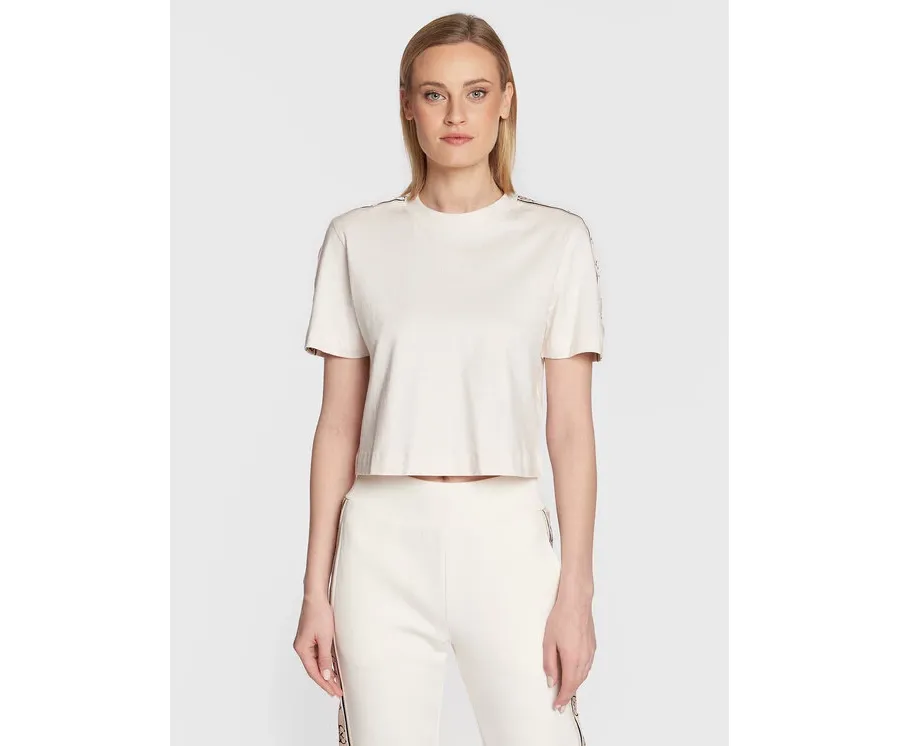 obrazek 1 Guess T-Shirt V3RI08 I3Z14 Beżowy Relaxed Fit