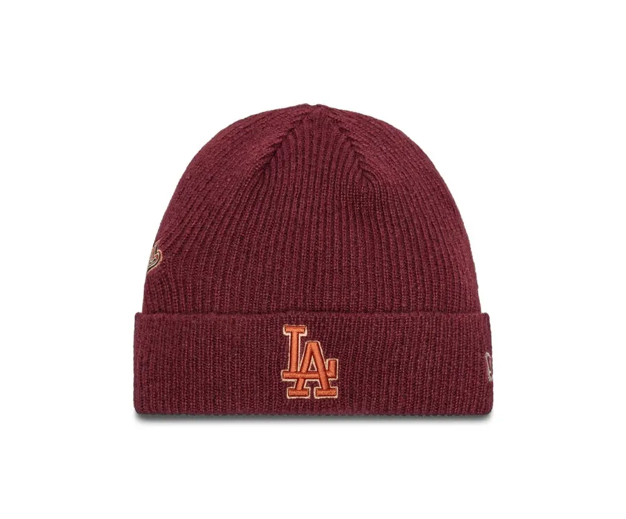 obrazek 1 New Era Czapka LA Dodgers World Series Patch Cuff Knit Beanie 60580732 Czerwony