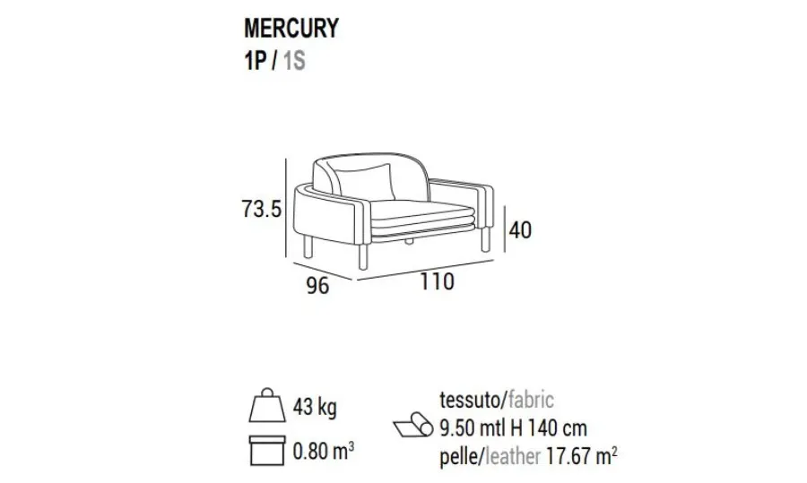 obrazek 3 Wysokiej jakości fotel Mercury do salonu lub biura