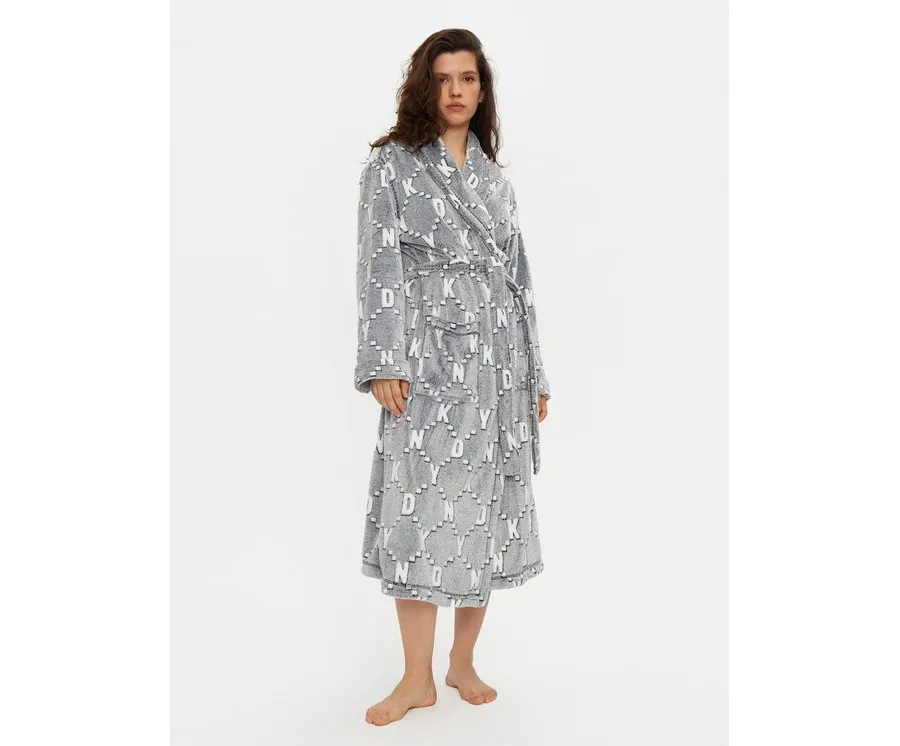 obrazek 1 DKNY Szlafrok YI00027F Szary