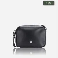Picture Stylish women's small black leather shoulder bag