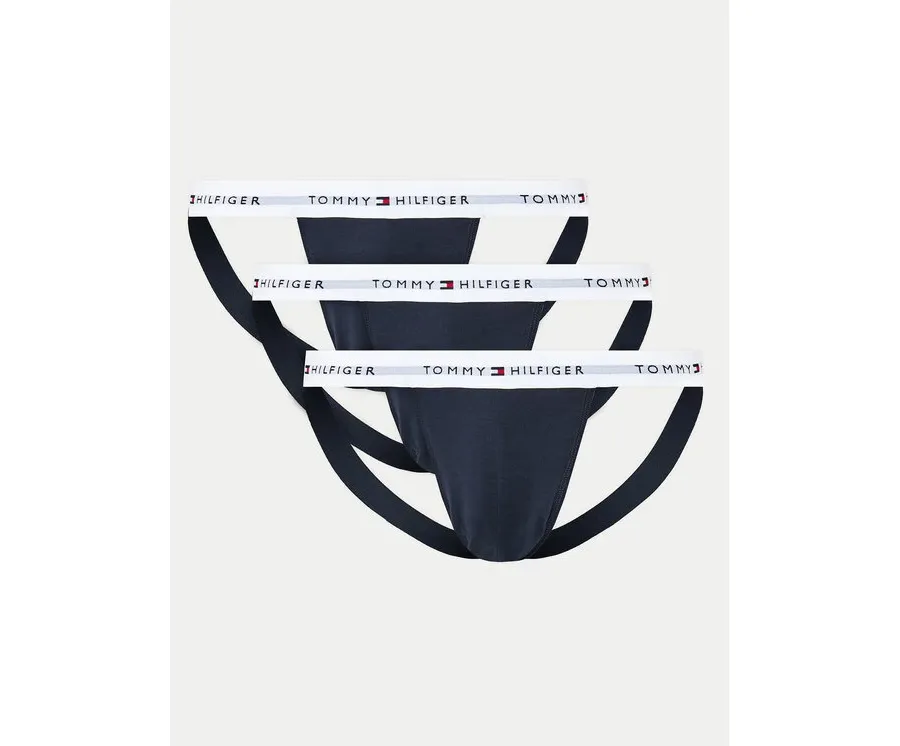 obrazek 1 Tommy Hilfiger Komplet 3 par slipów Jock Strap UM0UM03377 Granatowy