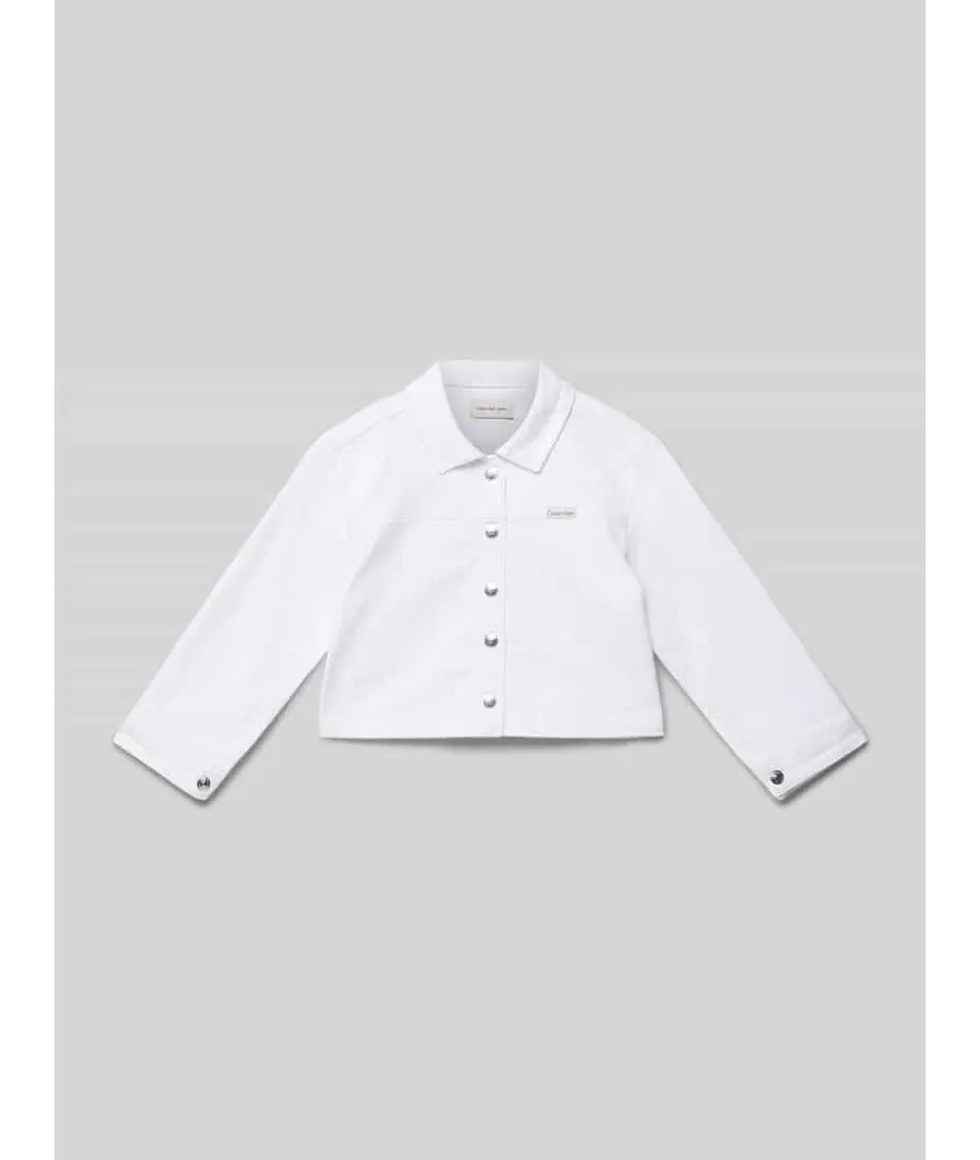 obrazek 1 Calvin Klein Jeans Kurtka jeansowa IG0IG02844 Biały Relaxed Fit