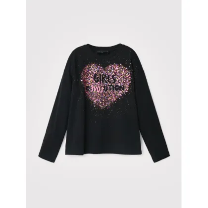 Zdjęcie Desigual Bluzka Alba 22WGTK05 Czarny Regular Fit