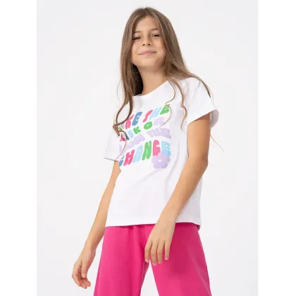 Zdjęcie 4F T-Shirt 4FJAW23TTSHF0826 Biały Regular Fit
