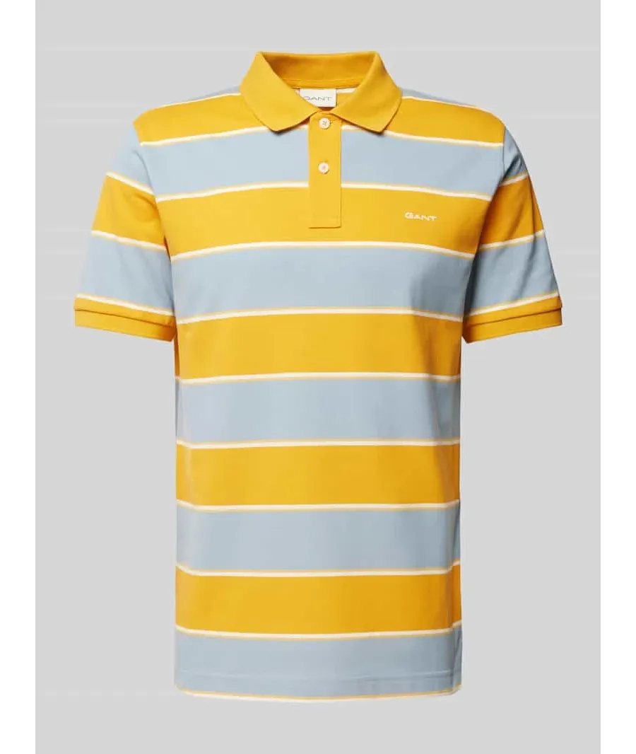 obrazek 1 Koszulka polo o kroju slim fit z blokowymi pasami