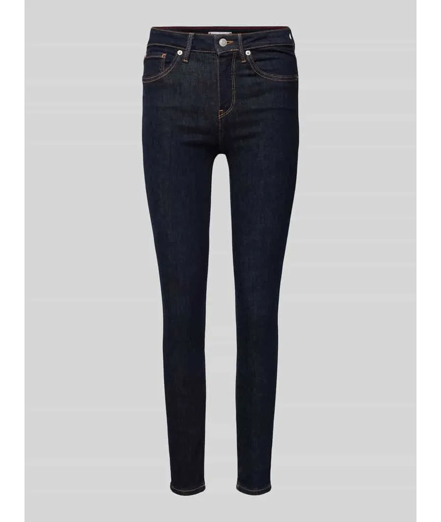 obrazek 1 Jeansy o kroju skinny fit z zapięciem na guzik